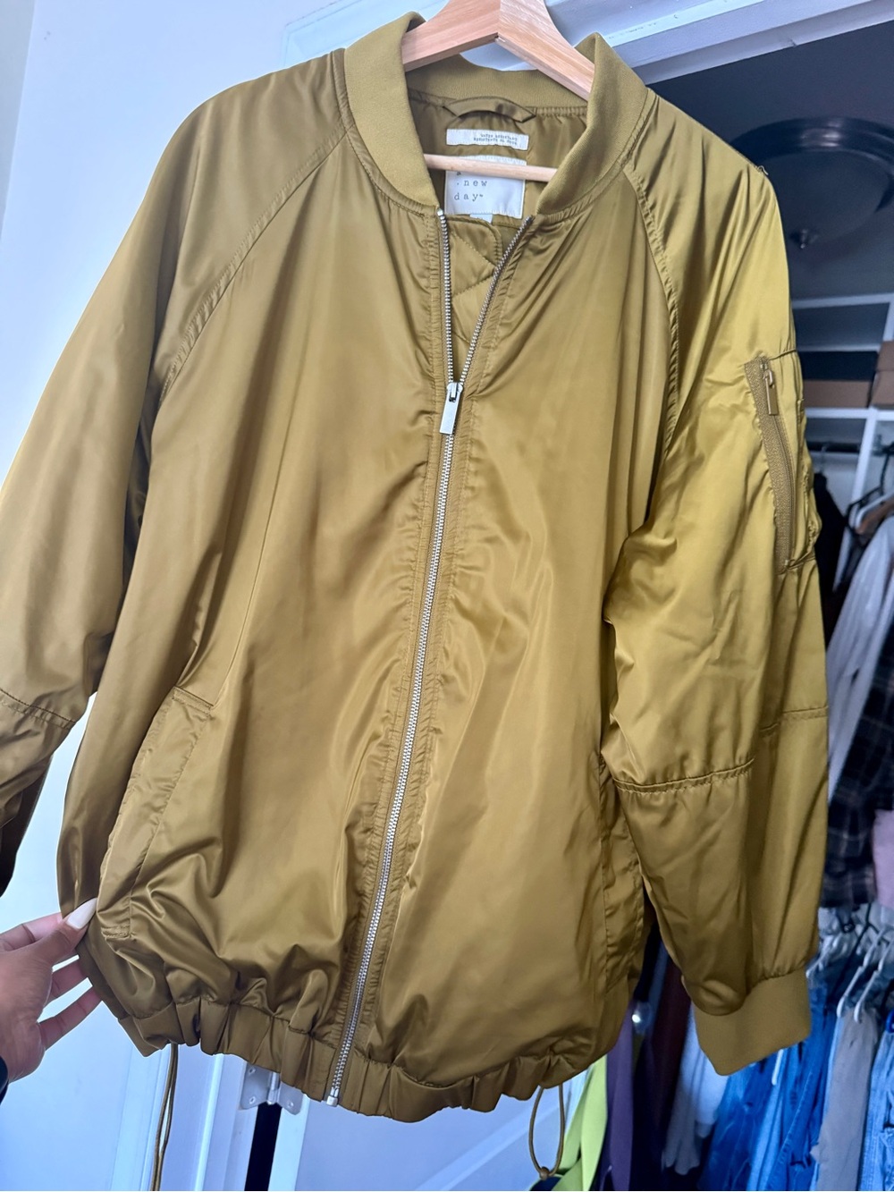 a new day Olive-Tone Women's Bomber Jacket